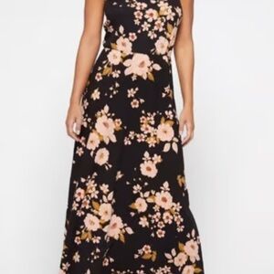Floral Black Maxi Dress